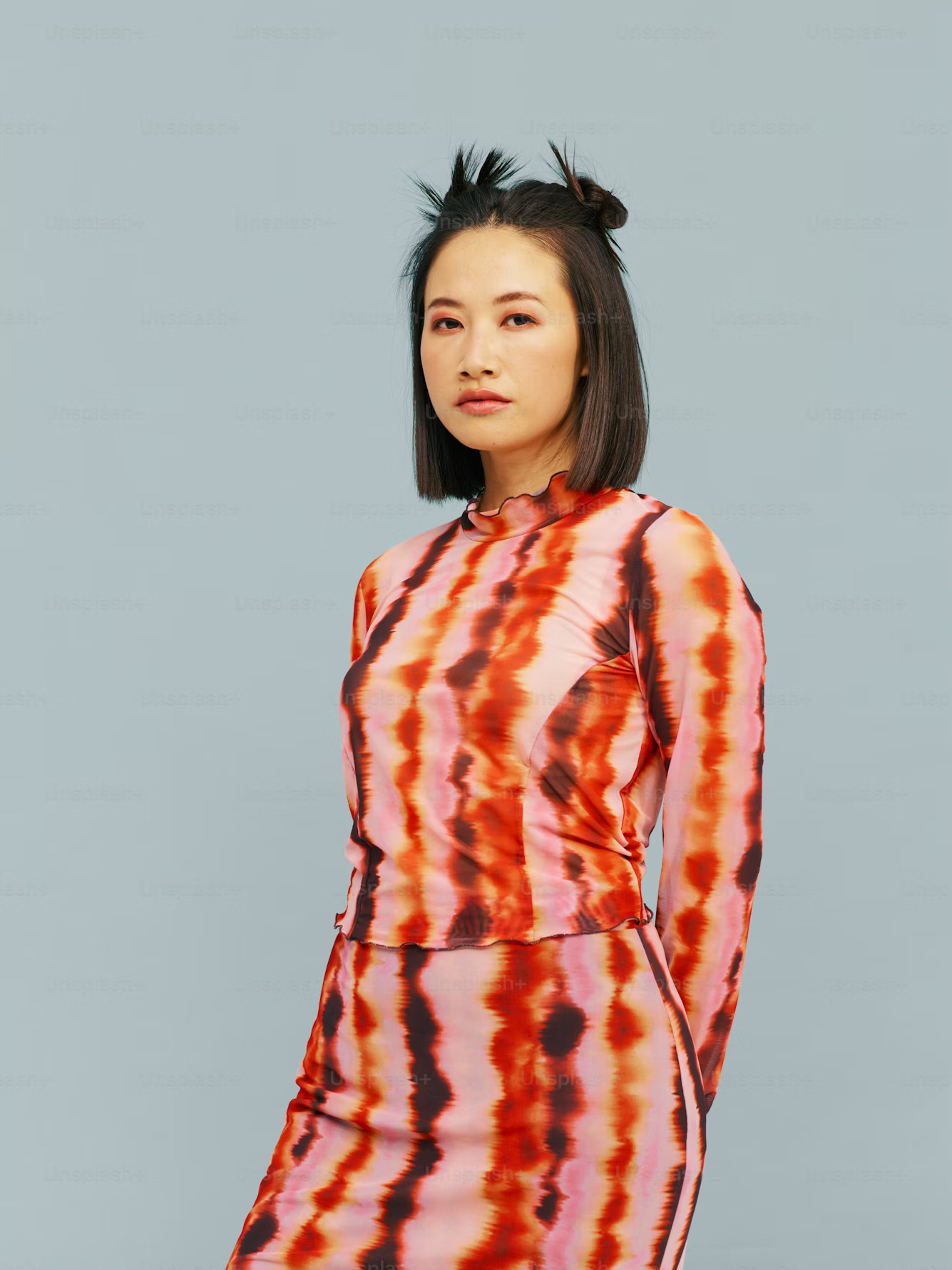 A model wearing a Tie-Dye Lounge Set